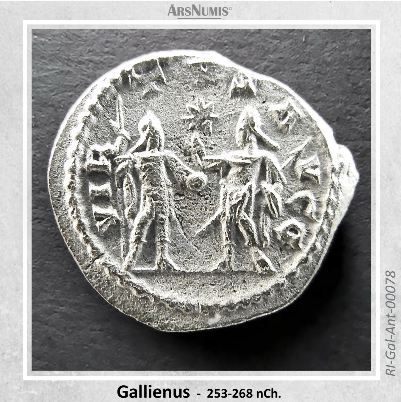 Alle Münzen: Römische Silbermünze - Gallienus – Gebraucht aus Oberwil b. Zug von ArsNumis 1