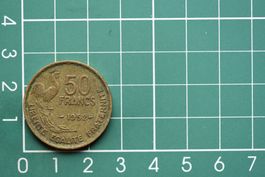 währung francaise 50 francs 1952