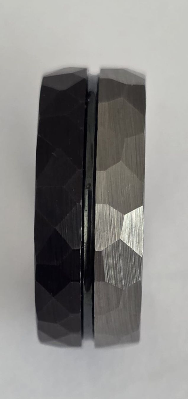 Anelli: Wolfram-Fingerring, Gr. 56, silber/schwarz – Usato da Stüsslingen venduto da Nickquenim 3