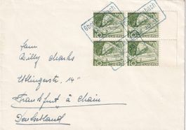 Beleg Oberdiessbach mit seltenem Stationsstempel E.B.T. 1951
