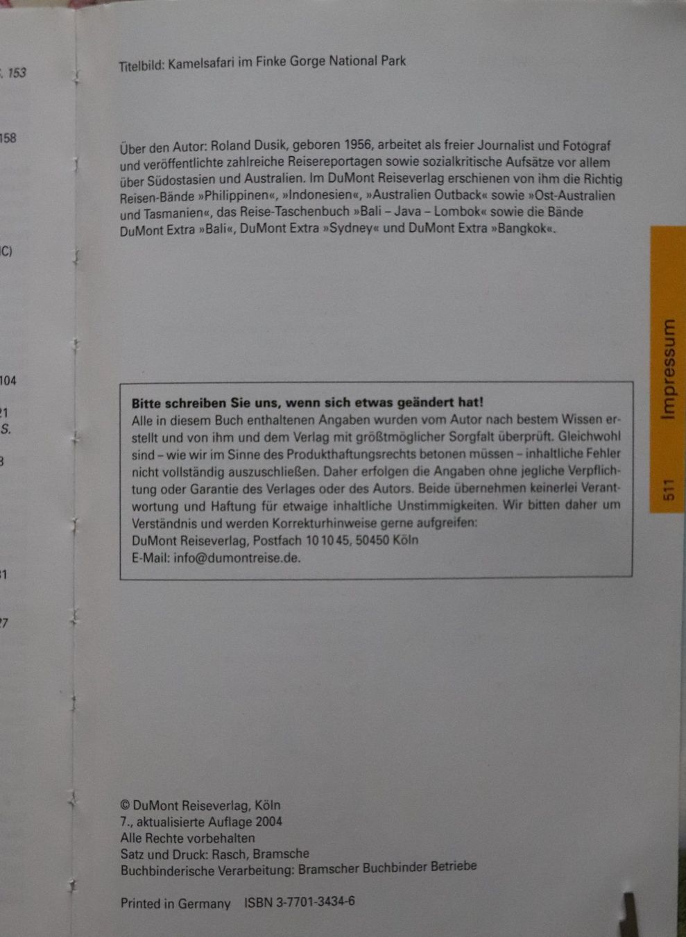 Bücher: Australien - Reiseführer von Dumont – Gebraucht aus Glattfelden von Sirax 4