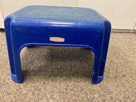 Blauer Trittschemel H: 25cm