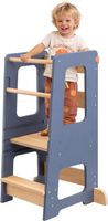 Montessori Lernturm höhenverstellbar Holz mit Schutz