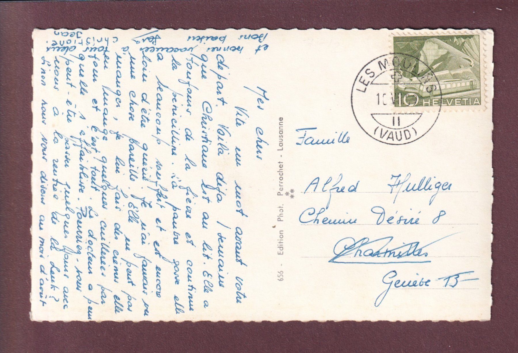 Cartoline postali: CHÂTEAU D'OEX - 1959 – Usato da Pully venduto da nicecards 1
