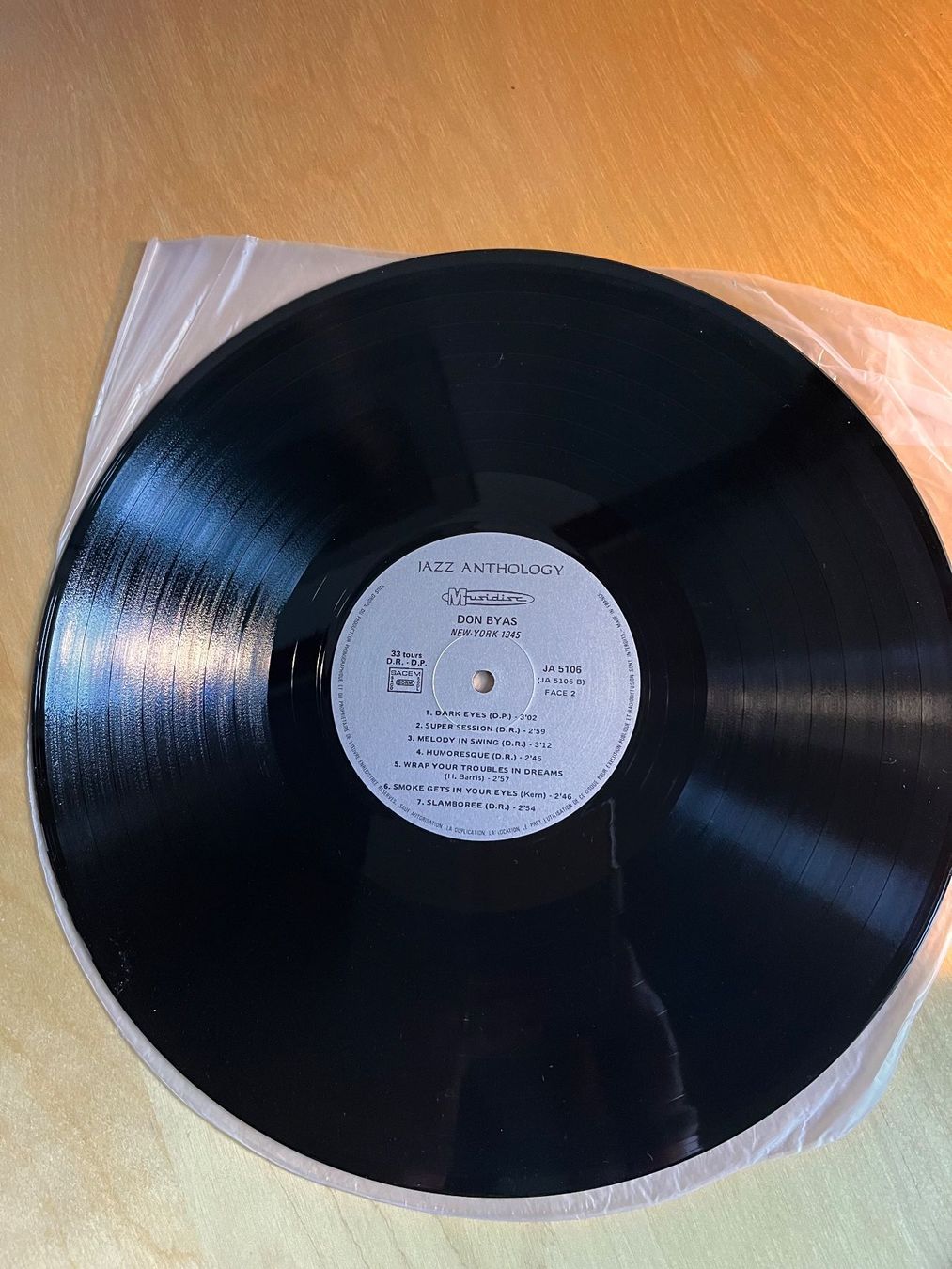 Schallplatten: Don Byas : New-York 1945, Schallplatte – Gebraucht aus Rüdlingen von Timber_11 3