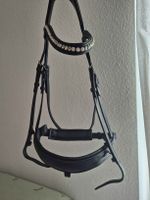 Pferdetrense schwarz mit Glitzer Stirnband gebraucht