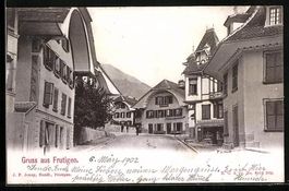 AK Frutigen, Strassenpartie, 1902
