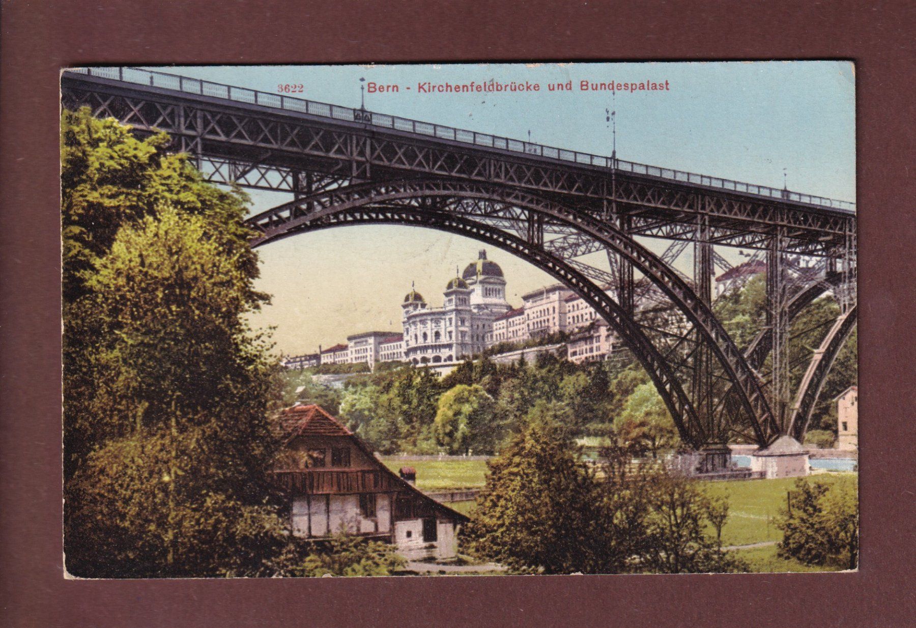 Ansichtskarten: BERN - Kirchenfeldbrücke - Bundespalast - 1925 – Gebraucht aus Pully von nicecards-shop