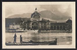 AK Luzern, Bahnhof und Stanserhorn