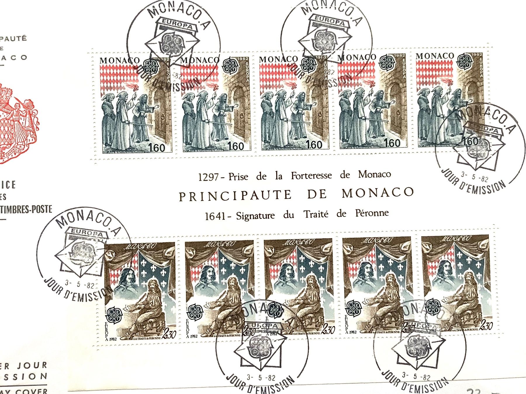 Tutti i francobolli: 1978 -1985 Monaco / 6  Grossbriefe FDC Europa mit Bogen – Nuovo (secondo la descrizione) da Liestal venduto da Skunk02 4
