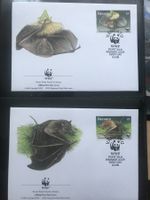 WWF Vanuatu 1996 Satz Flughunde Ersttagsbriefe