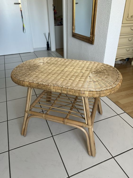 Rattan Tisch klein Kaufen auf Ricardo