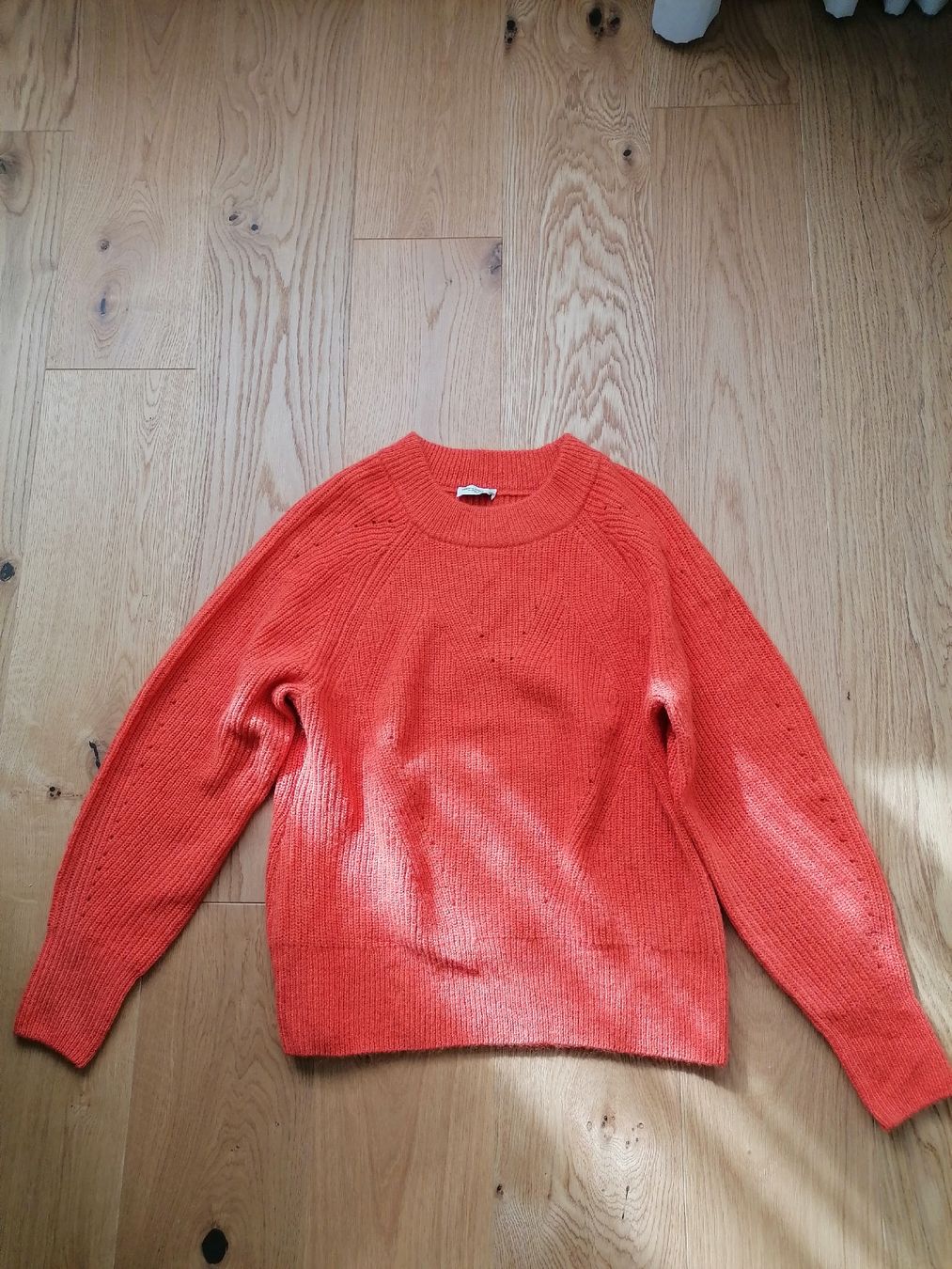 Maglioni & Felpe: Oranger Wollpullover Gr. M mit Rippenmuster, warm! – Nuovo e nell'imballaggio originale da Netstal venduto da Salihoi