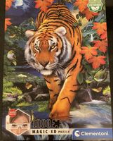 Clementoni Magic 3D Puzzle Tiger 1000 Teile neuwertig