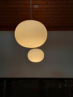Hängelampe Kugelleuchte weiss Durchmesser 45 cm gebraucht