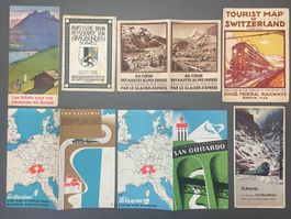Lot 7 Prospekte Eisenbahn Schweiz / Rhätische Simplon Bahn