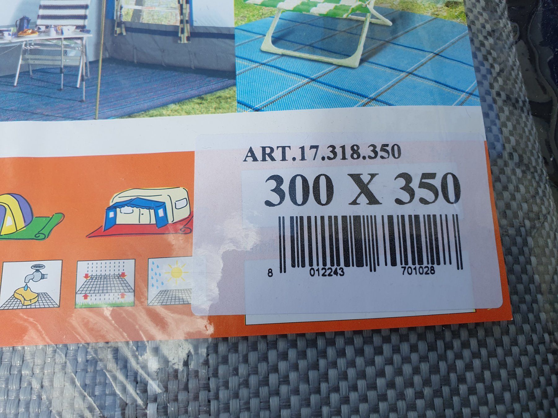 Vorzelte & Markisen: Arisol Vorzeltteppich - 300 x 350 cm - NEU – Neu und originalverpackt aus Feuerthalen von  1