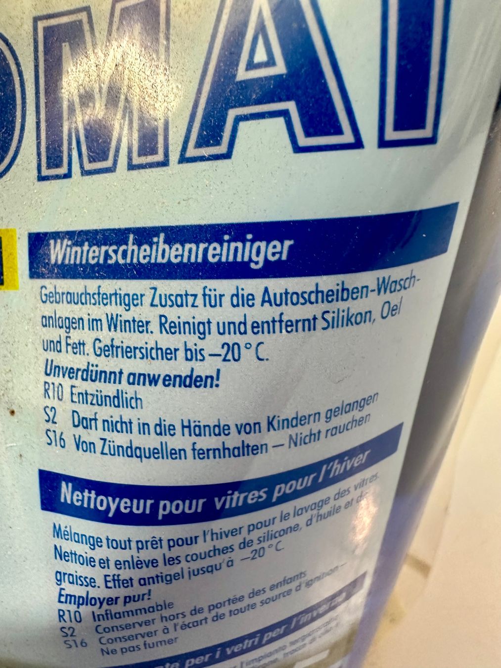 Produits de nettoyage & entretien: WINTERSCHEIBENREINIGER AB 1.- !!! – D'occasion à Zürich par NIKI777 3