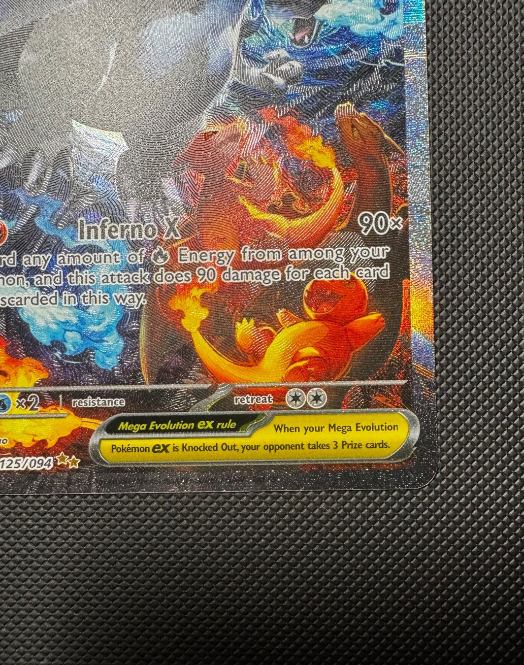 Pokémon Carte collezionabili: Pokemon Mega Charizard X Ex SAR PFL 125/94 EN – Usato da Eschen venduto da SenseiS3 3