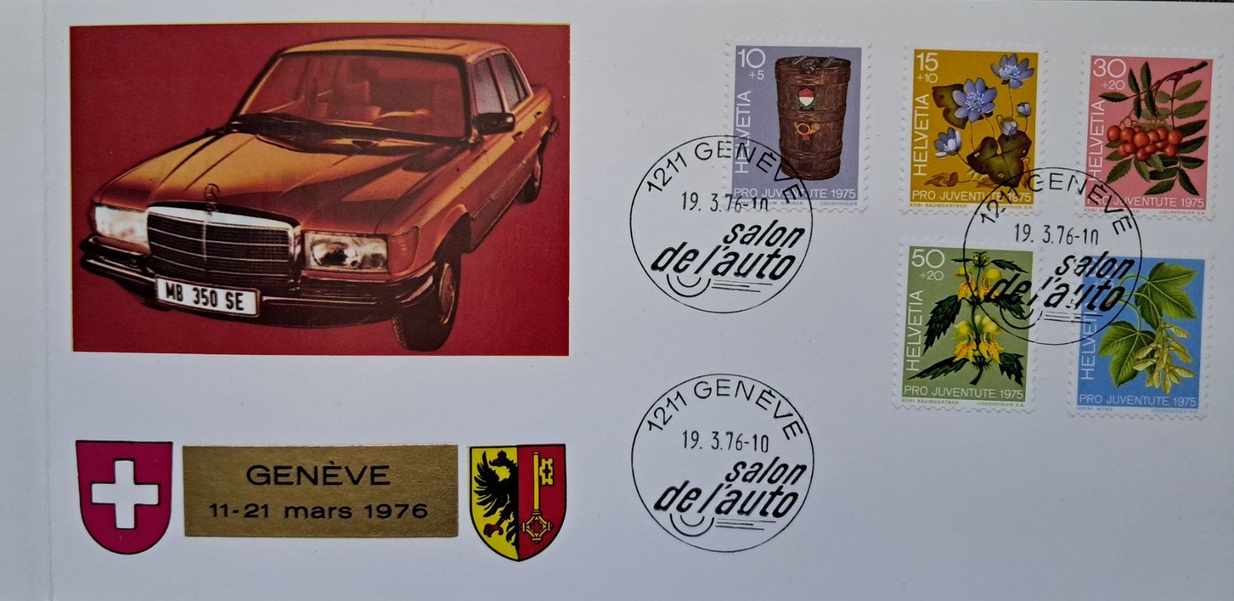 Tutti i francobolli: Salon Auto Genève 1976 - Edition Spéciale - Numérotée 973 – Nuovo (secondo la descrizione) da Cheseaux-sur-Lausanne venduto da cframuz 1