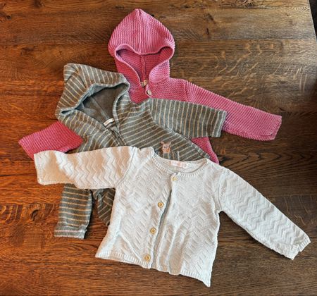 Baby Strickjacke Set Gr. 62/74/74