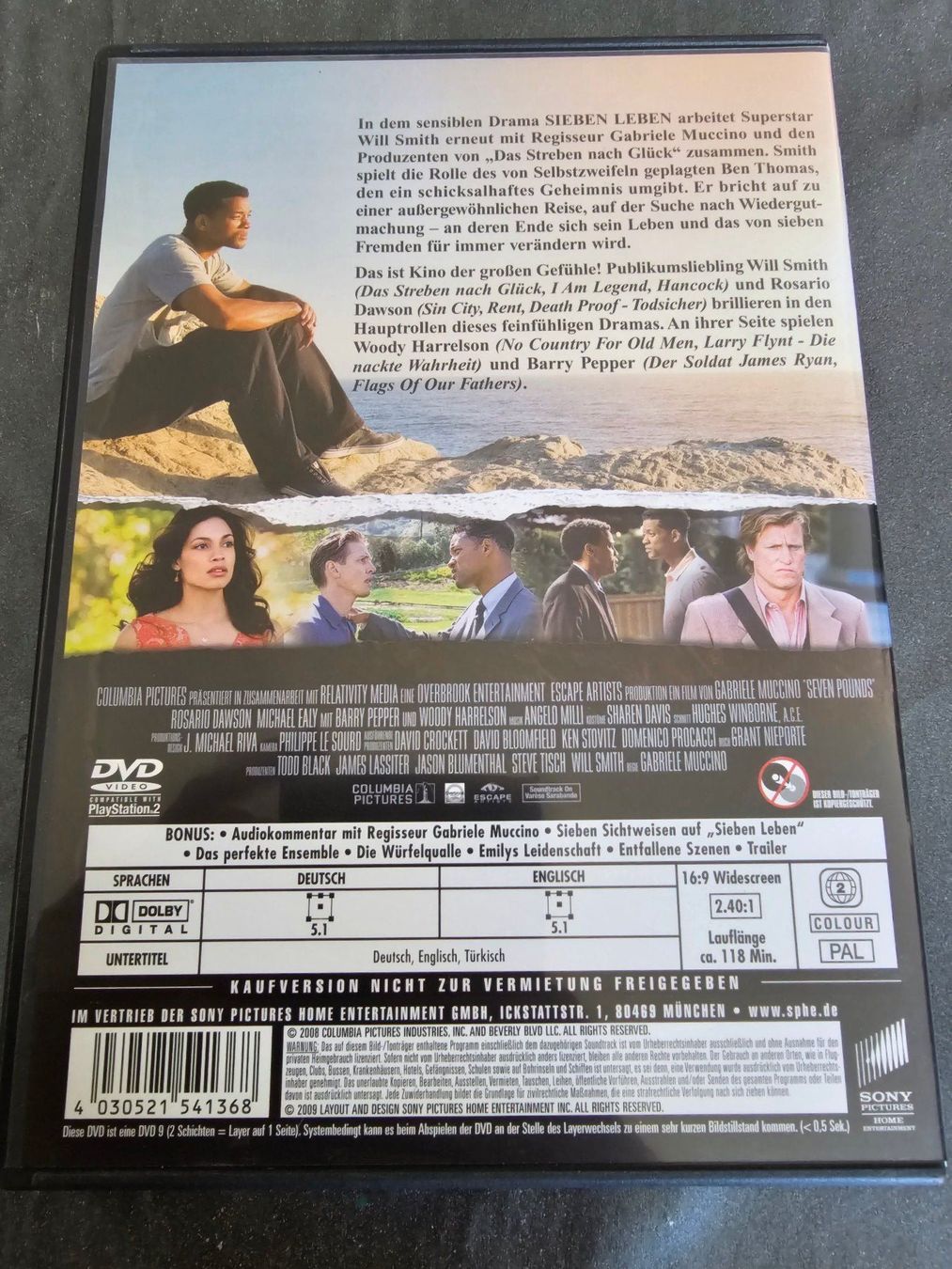 Tutti i DVDs: DVD - Sieben Leben (Drama mit Will Smith) – Usato da Biberist venduto da Foolio0 1