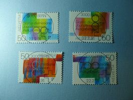 1991 Sonderpostmarke 2  700 Jahre Eidg.  807-810 ET Vollst.