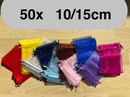 50 x Organza Säckli    für Geschenke   10/15 cm    für Party