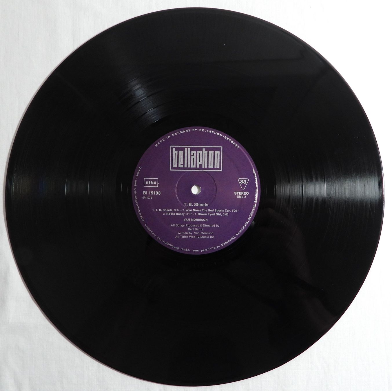 Vinyles: VAN MORRISON T.B.SHEETS LP 1973 – D'occasion à Dübendorf par mar_85sd 4
