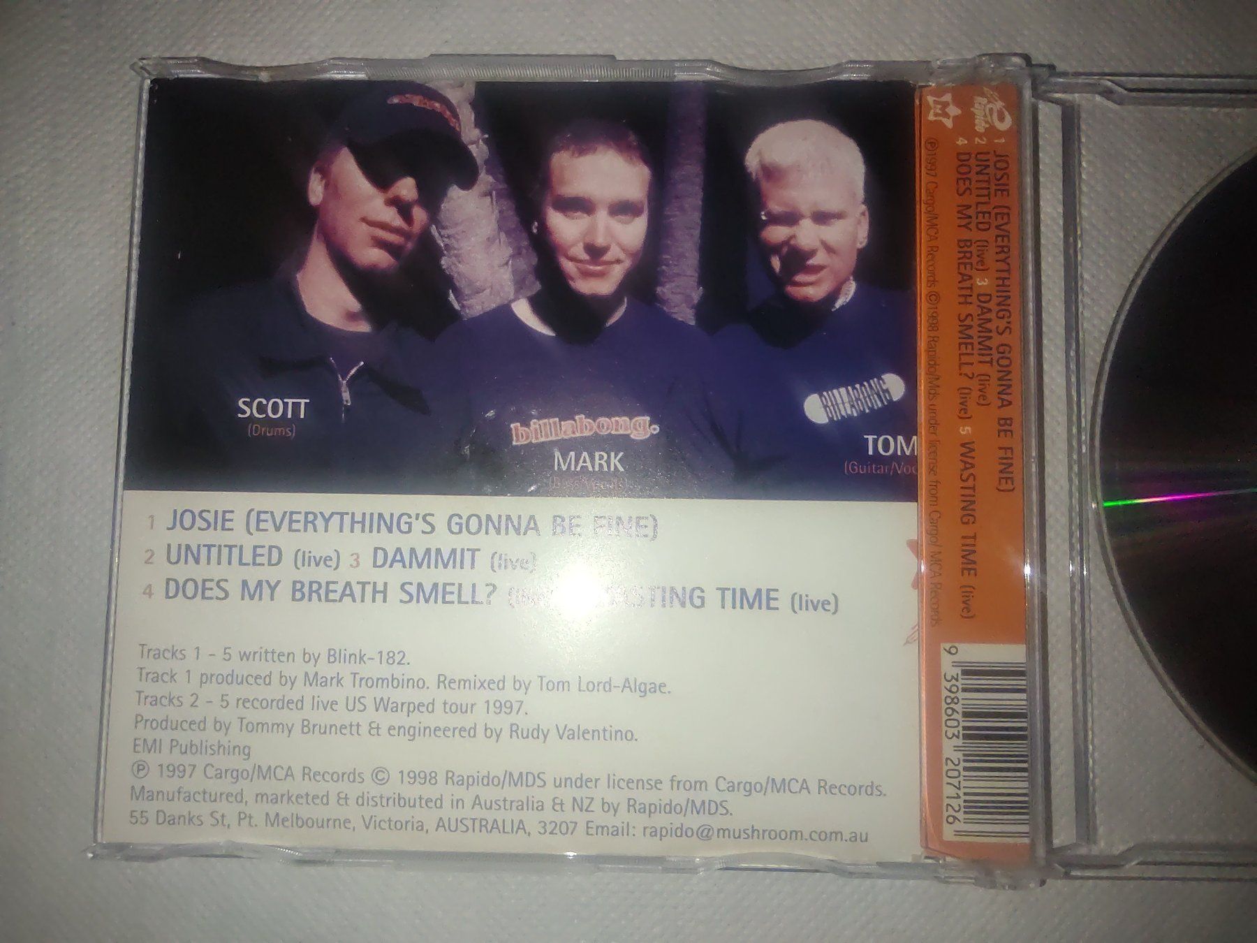 CD: BLINK 182 CD ** JOSIE ** – Usato da Lupfig venduto da Womewome 2