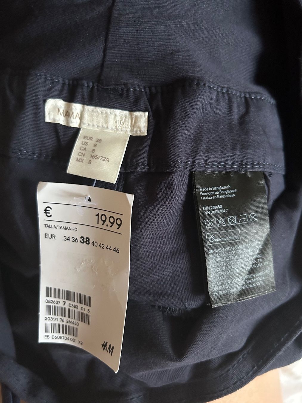 H&M Pantaloni: Short grossesse, neuf, H&M, 38 – Nuovo e nell'imballaggio originale da Carouge GE venduto da Emilynette 3