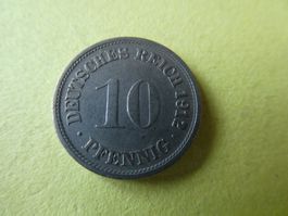 Dt. Reich 1912 F, 10 Pfennig