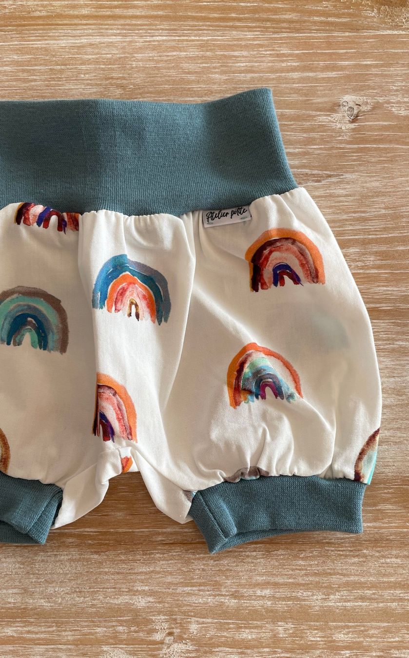 Pantaloni: Baby Pumphose Regenbogen, Grösse 56/62 – Nuovo (secondo la descrizione) da Burgdorf venduto da Crown. 1