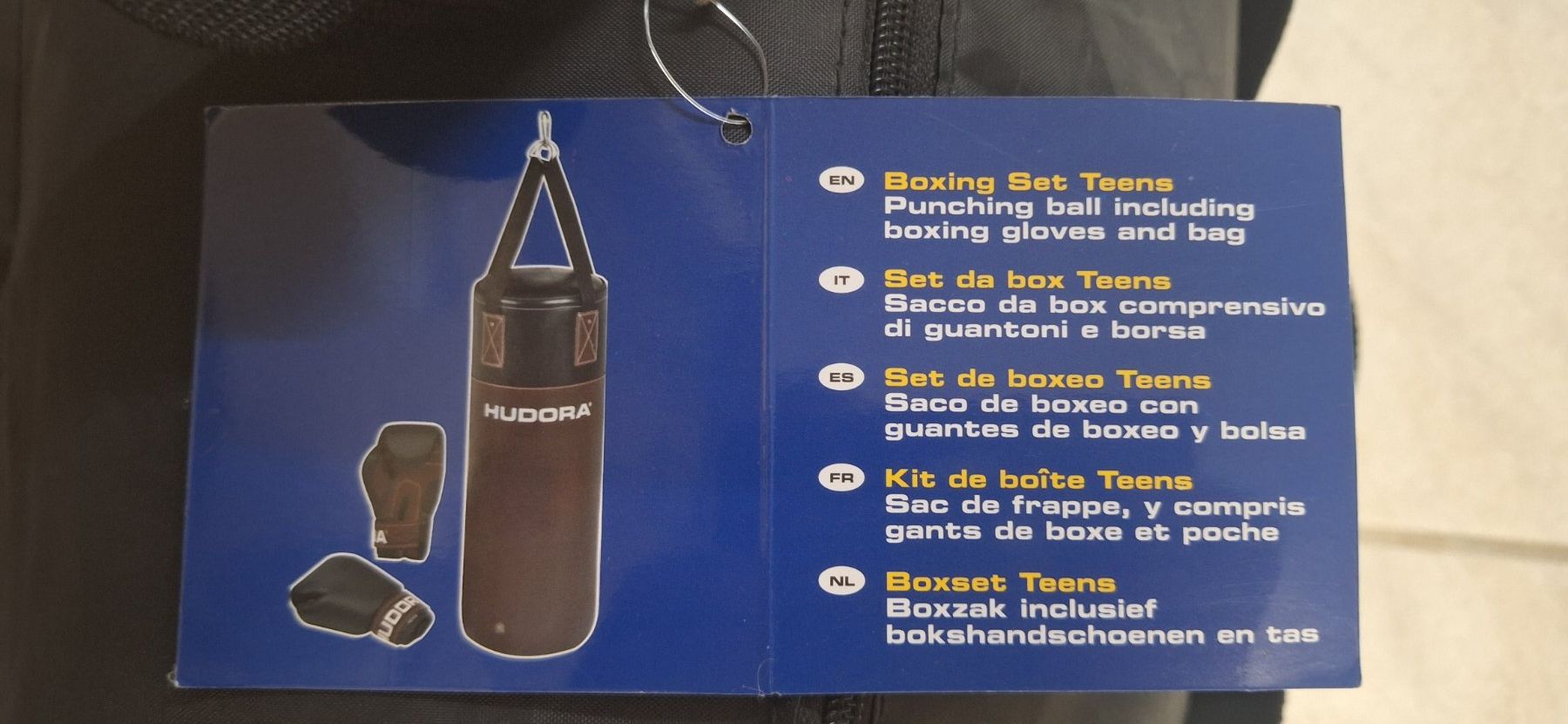 Sacchi da boxe: Hudora Boxset Teens mit Boxsack & Handschuhen – Nuovo e nell'imballaggio originale da Kölliken venduto da LauraLeo13 4