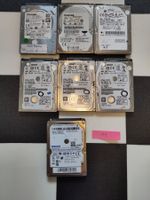 7x 320GB 2.5" SATA HDD – SMART geprüft – nur 29–600h