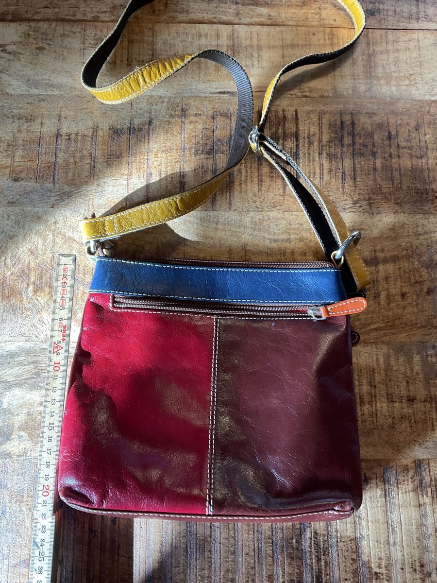 Taschen für Damen: Tasche bunt Leder – Gebraucht aus Diepoldsau von WinWin011 1