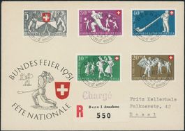 1951 - Pro Patria - R FDC - dt · fr · it