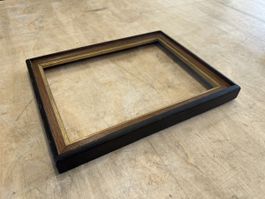 Vintage Holzrahmen, Bilderrahmen, braun/gold, guter zustand