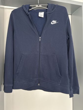 Kapuzenjäggli von Nike, blau, Grösse 147-158 cm
