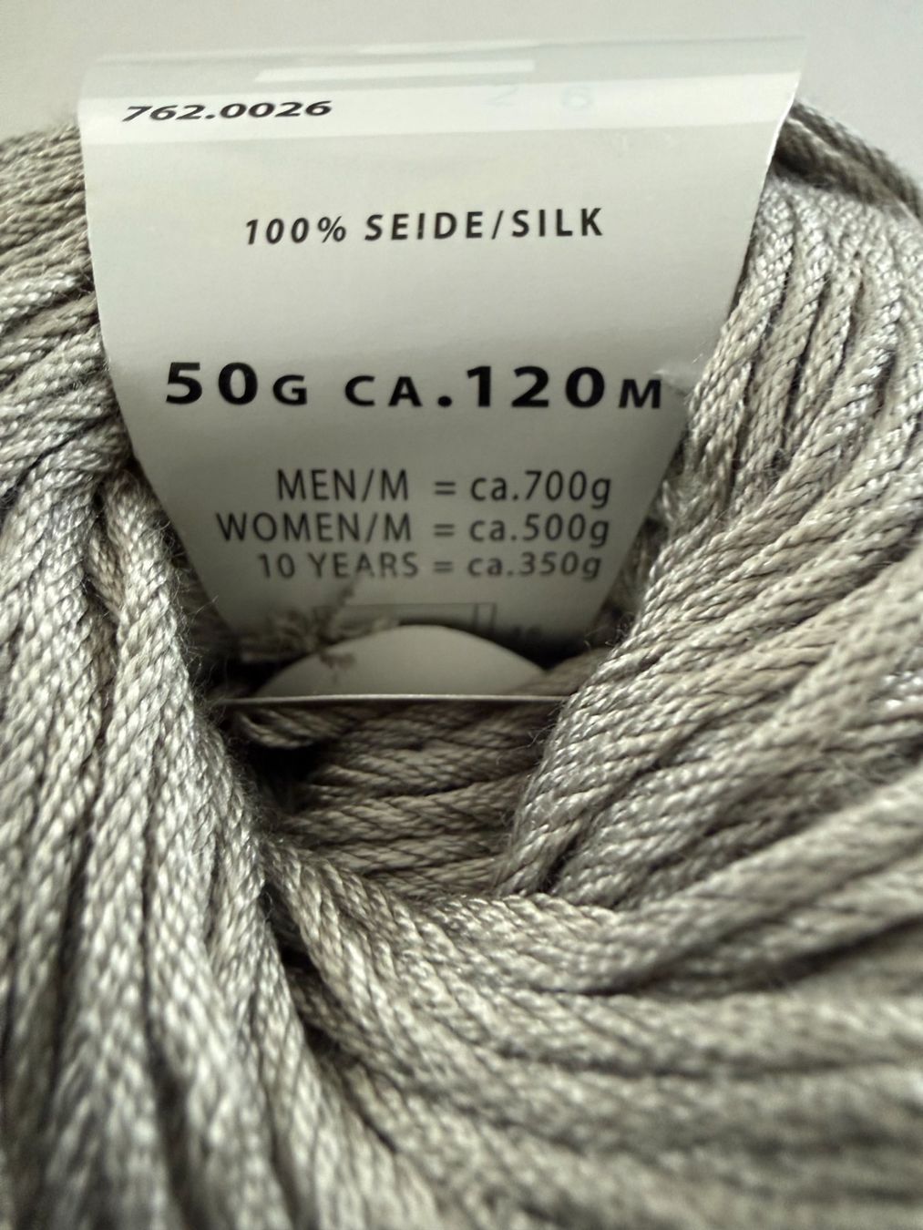 Wolle: LANG  SETA    Nr 762.0026     1 Knäuel  100 % Seide – Neu (gemäss Beschreibung) aus Subingen von ArtBead 2