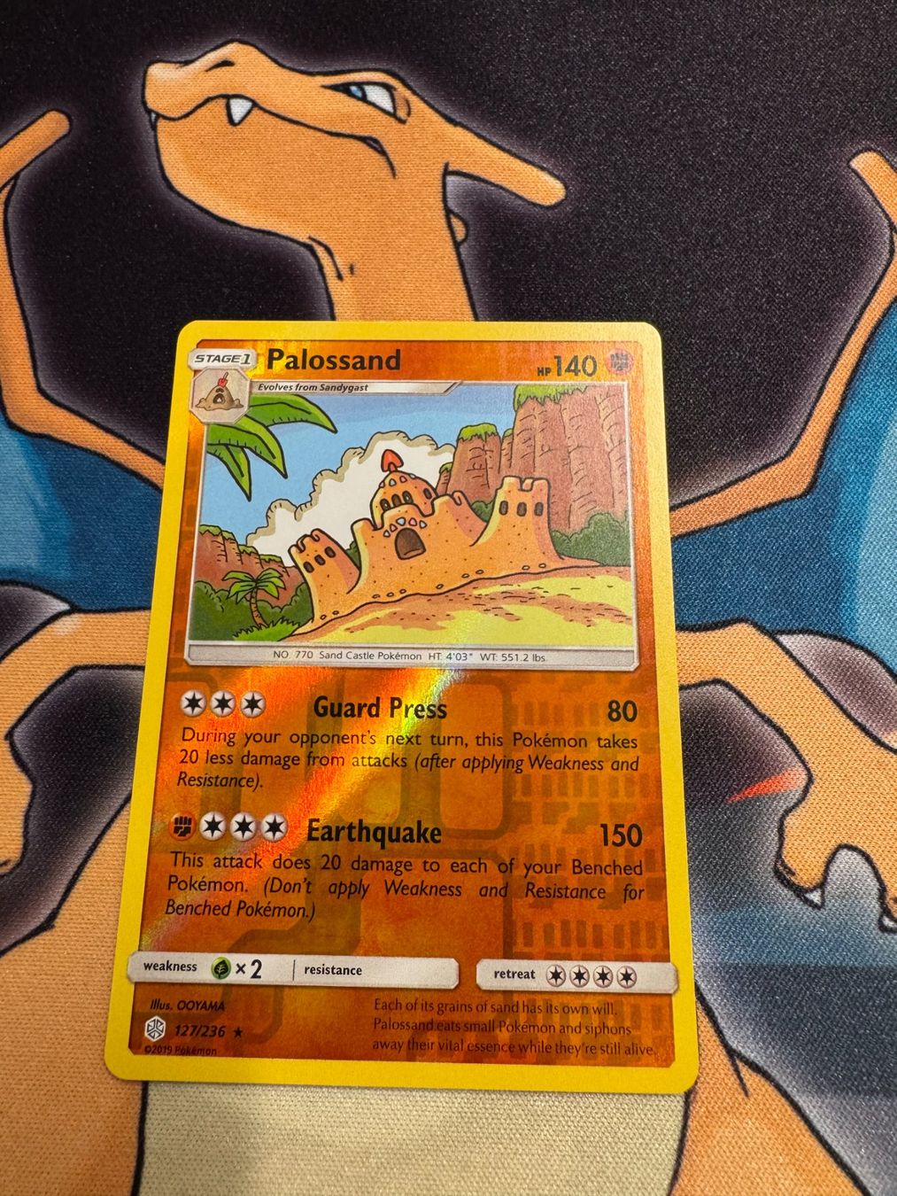 Pokémon Carte collezionabili: Palossand (CEC 127) - Reverse Holo - Cosmic Eclipse – Nuovo (secondo la descrizione) da Bülach venduto da Pfrenzel