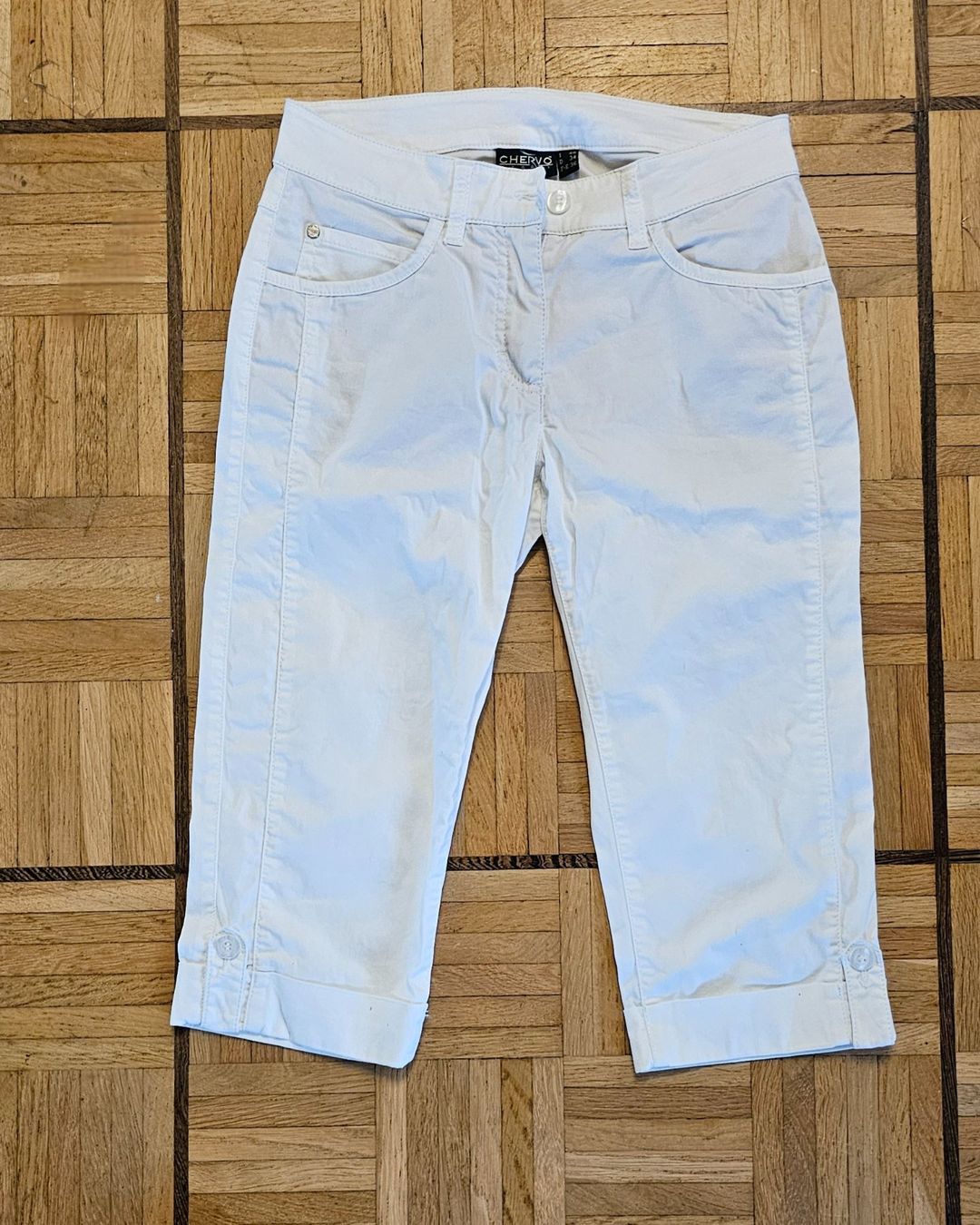 Pantaloni: Chervo Damenhose, weiss D34 Golf Hose – Usato da Füllinsdorf venduto da Sunnebliemli7