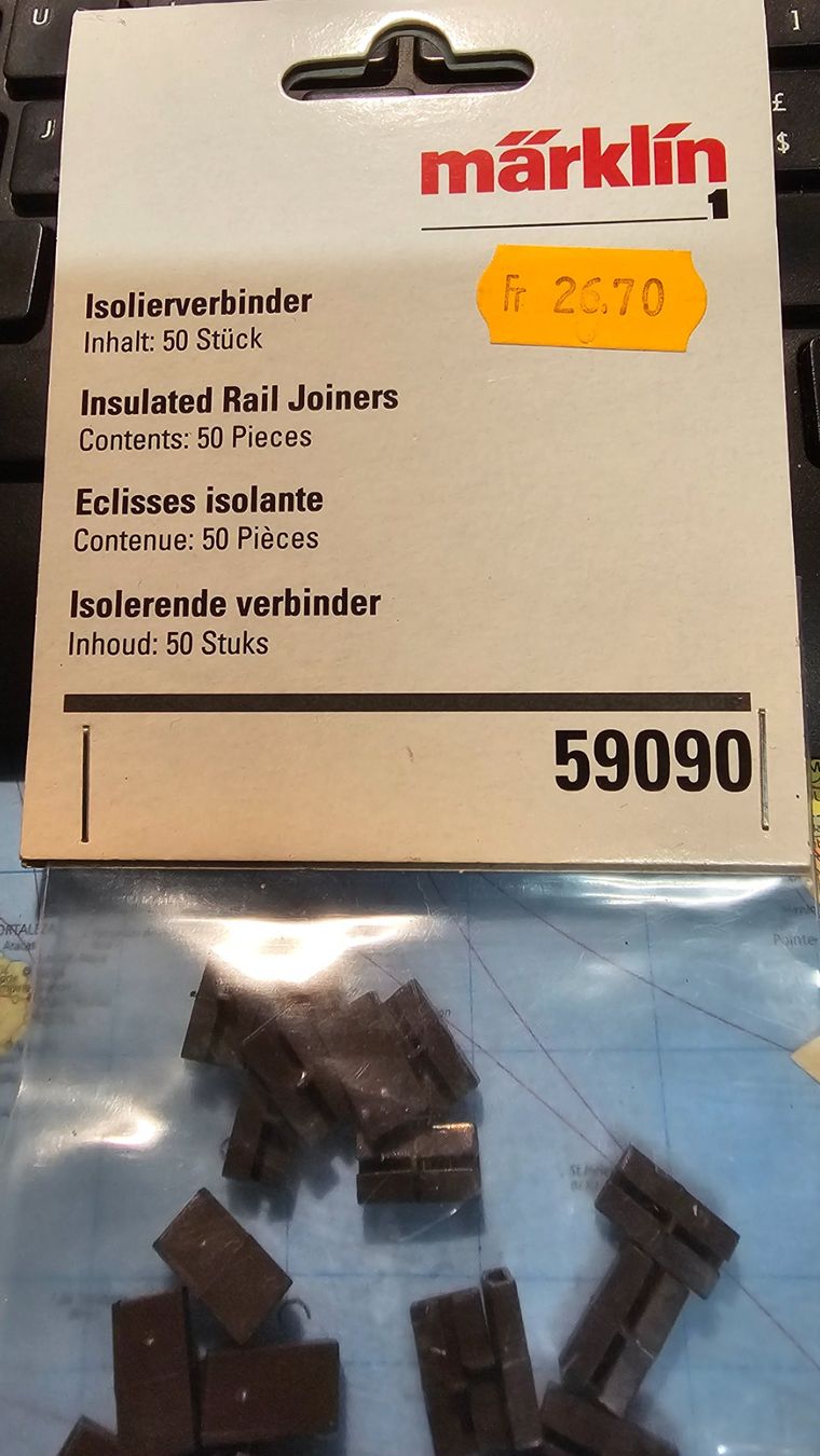 Märklin Modellini di ferrovie: märklin 59090 Isolierverbinder – Nuovo e nell'imballaggio originale da Niedergösgen venduto da ren_9gqr