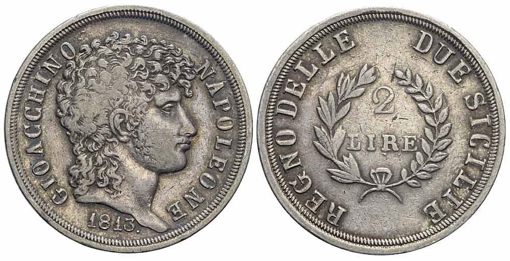 Tutti le monete: Italien, Napoli, 2 Lire 1813 – Usato da Chiasso venduto da Novamarketing