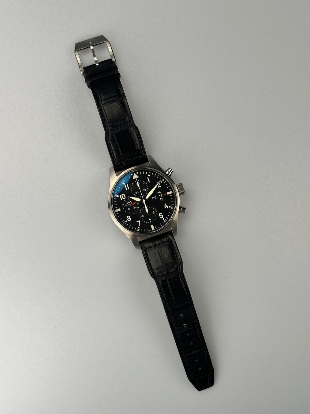 IWC Orologi: IWC Fliegeruhr Chronograph 43mm Ref. IW377701 – Usato da St. Gallen venduto da TrokulWatches 1