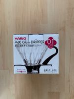 Hario Filterhalter V60 01 Glas/schwarz