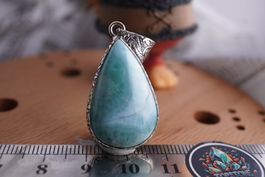 Larimar   Blau  Top     Anhänger  Räumung