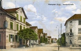 Kempten   ZH  -   Bahnhofstrasse mit Restaurant   um 1924