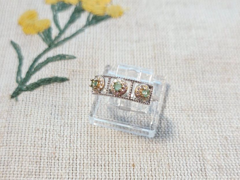 Anelli: NEW - S925 Emerald Ring (Adjustable) – Nuovo (secondo la descrizione) da Zürich venduto da cin_wcf6