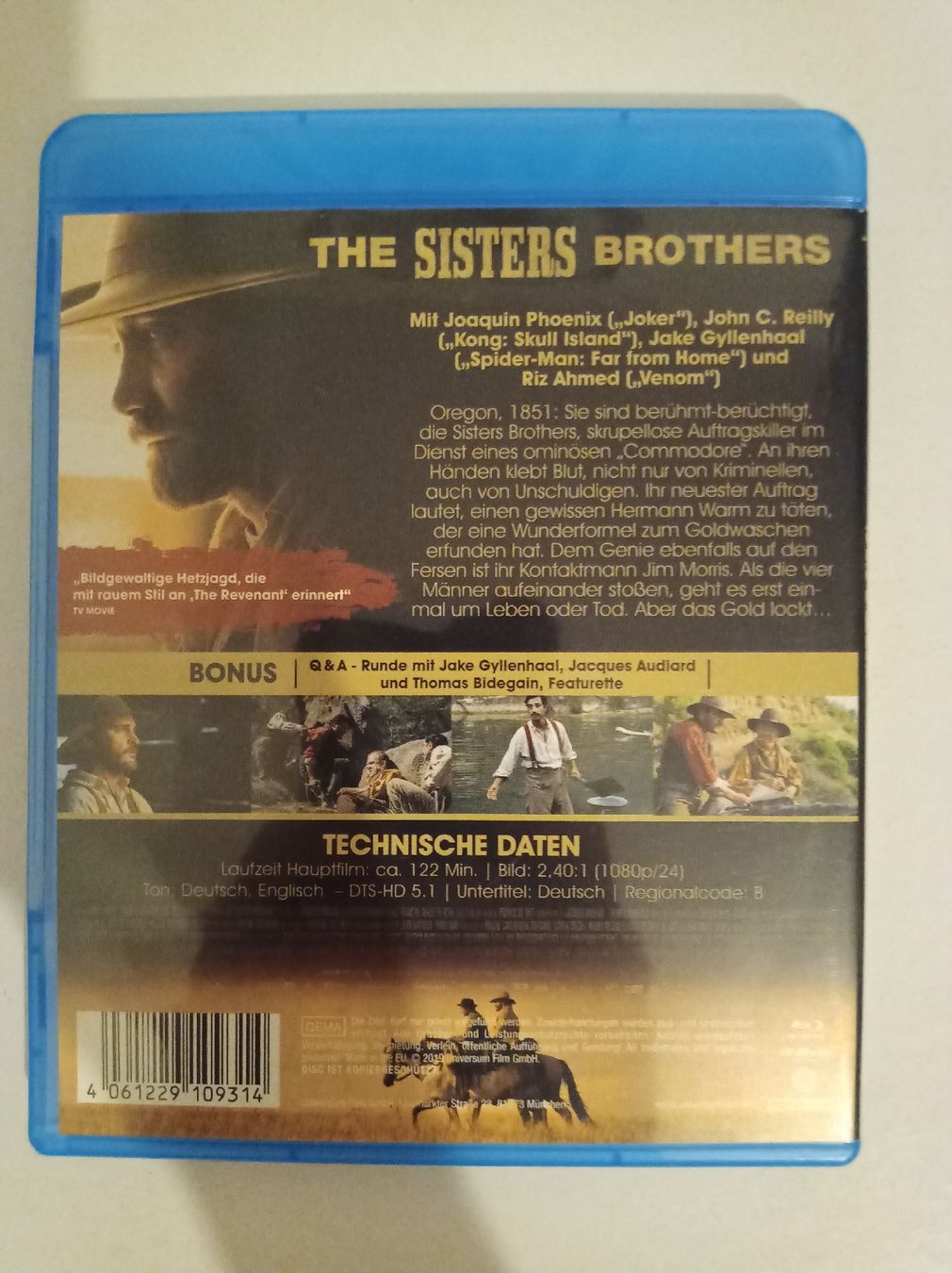 Alle DVDs: The Sisters Brothers Blu-ray: Ein packender Western! – Gebraucht aus Tann von Veebee6 1